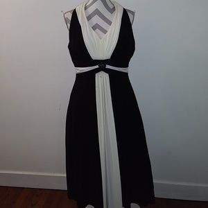 Black & Ivory Formal Dress (needs cleaning)